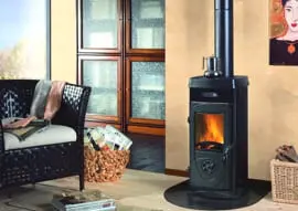 Дымоход чёрный матовый