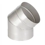 Купить колено для дымохода 45 градусов из нержавеющей стали