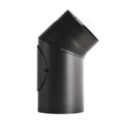 Колено 45 градусов с ревизией из низколегированной стали