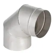 Купить колено для дымохода 90 градусов из нержавеющей стали