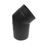 Колено Bertrams 45 градусов из чёрной стали с ревизией