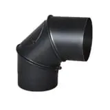 Колено Bertrams 90 градусов из чёрной стали с ревизией