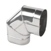 Колено овальное 90 градусов на узкую сторону