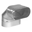 Колено овал дымохода 90 градусов на широкую сторону