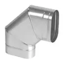 Колено овал дымохода 90 градусов на узкую сторону