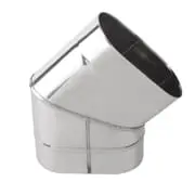 Колено овальное 45 градусов на узкую сторону