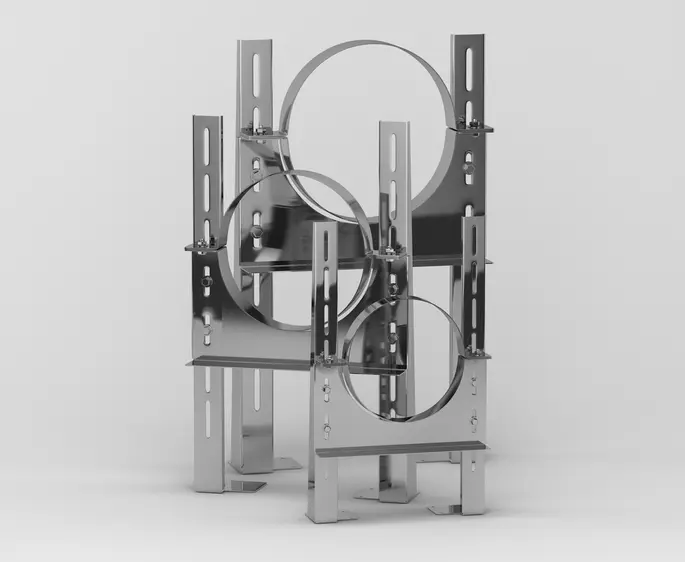 Крепёж для дымохода, монтажные элементы