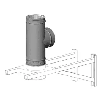 Монтажная площадка для дымохода