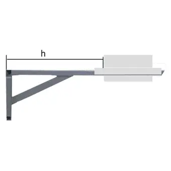 Опорная стеновая площадка для дымохода