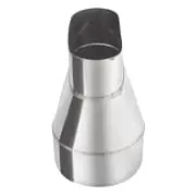 Переходник с овальной трубы на круглую