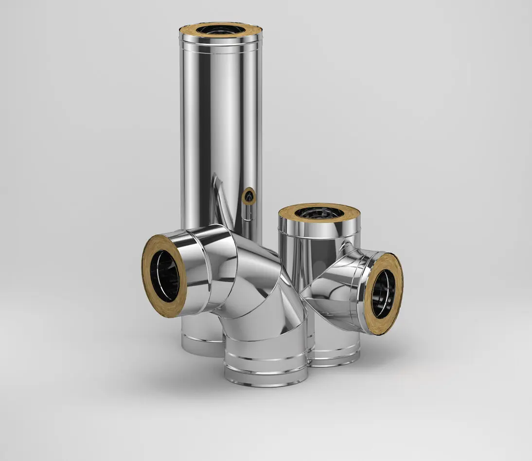 Сэндвич-дымоходы Aisi 430-0,5/430-0,5 мм