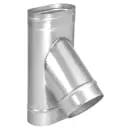 Тройник овал дымохода из нержавеющей стали 45 градусов