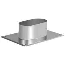 Проходная площадка овального сечения из нержавейки