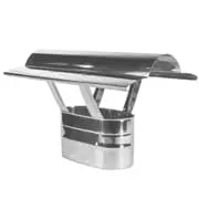 Зонтик с овальным сечением на дымоход