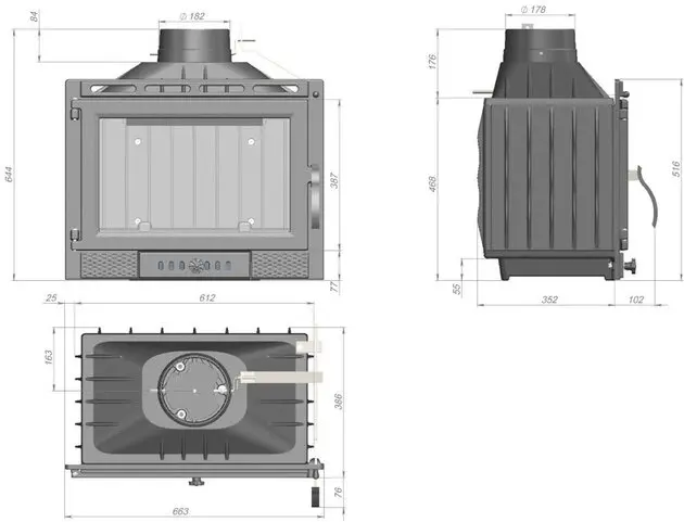 Топка камина Dagmar