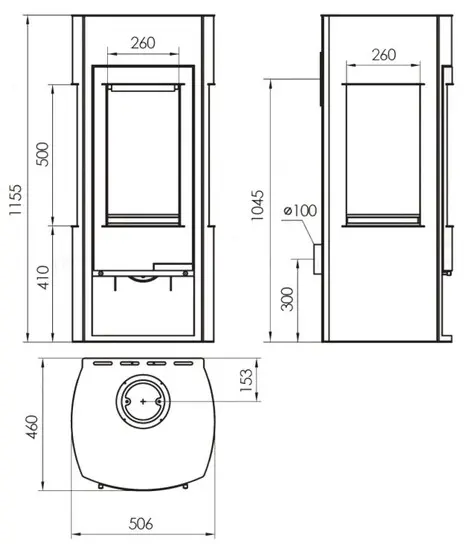 Печь-камин НЁМАН Мета-Бел