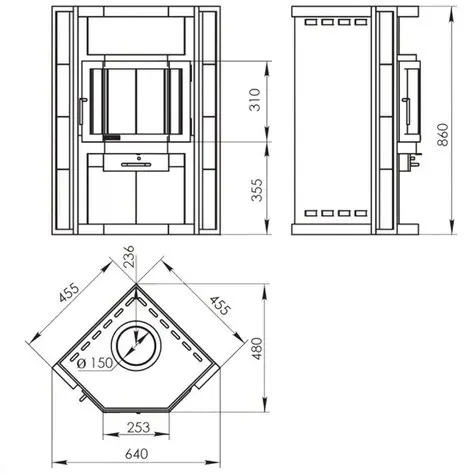 Печь-камин НЕВА Мета-Бел