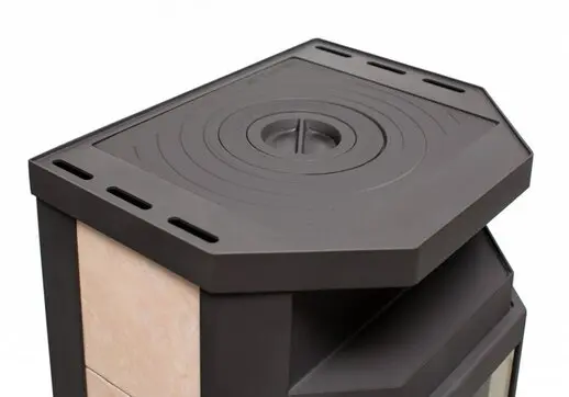 Печь-камин ОКА с плитой Мета-Бел