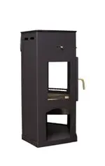 Печь-камин ЕНИСЕЙ с плитой Мета-Бел