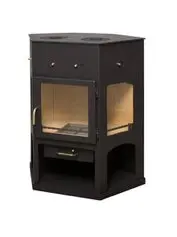 Печь-камин ЕНИСЕЙ с плитой Мета-Бел