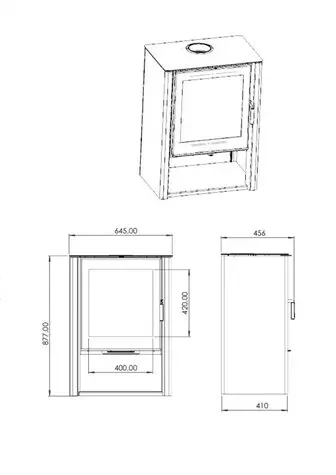 Печь-камин СЕВАН 7В Мета-Бел