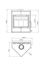 Печь-камин ЛЕМАН Мета-Бел
